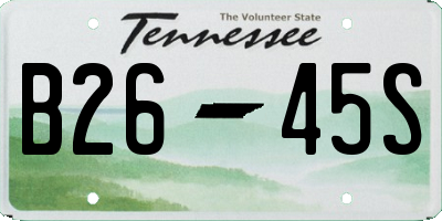 TN license plate B2645S