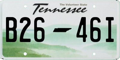 TN license plate B2646I