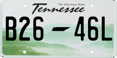 TN license plate B2646L