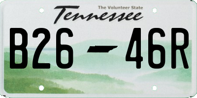 TN license plate B2646R