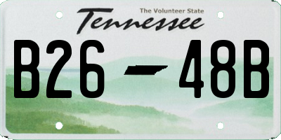 TN license plate B2648B