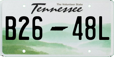 TN license plate B2648L