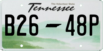 TN license plate B2648P