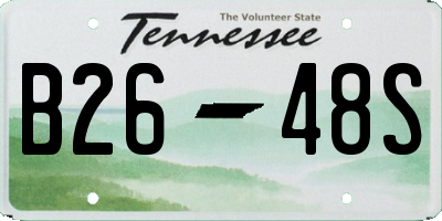 TN license plate B2648S