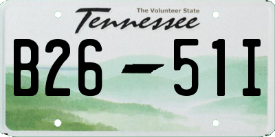 TN license plate B2651I
