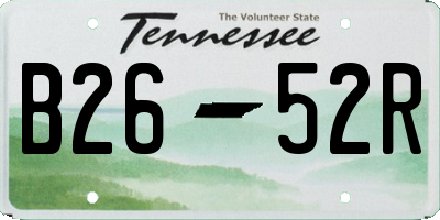 TN license plate B2652R