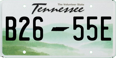 TN license plate B2655E