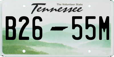 TN license plate B2655M