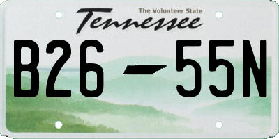 TN license plate B2655N
