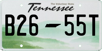 TN license plate B2655T