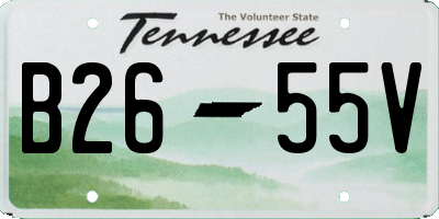 TN license plate B2655V