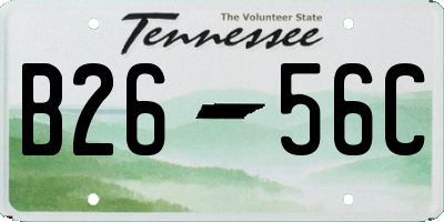TN license plate B2656C