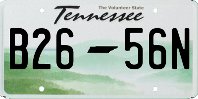 TN license plate B2656N