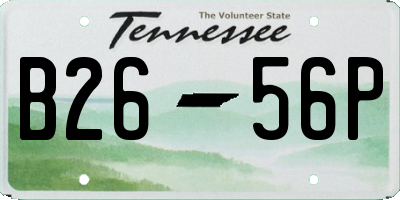 TN license plate B2656P