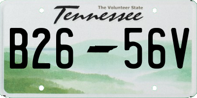 TN license plate B2656V