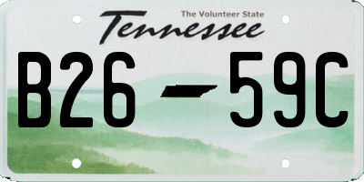 TN license plate B2659C