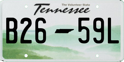 TN license plate B2659L