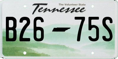 TN license plate B2675S