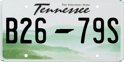 TN license plate B2679S