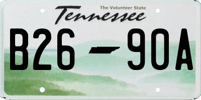 TN license plate B2690A