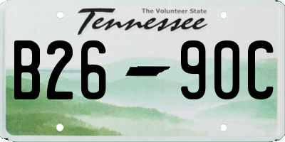 TN license plate B2690C