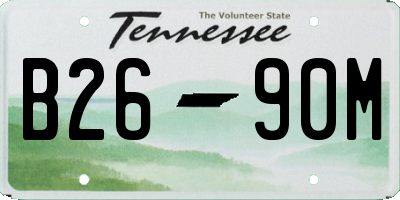 TN license plate B2690M