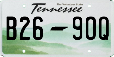 TN license plate B2690Q