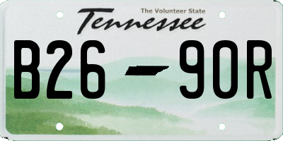 TN license plate B2690R