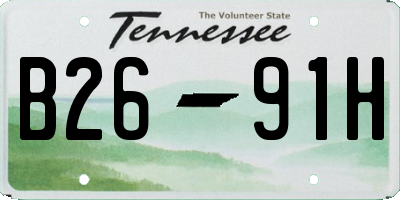 TN license plate B2691H