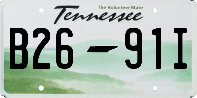 TN license plate B2691I