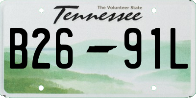 TN license plate B2691L
