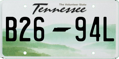 TN license plate B2694L