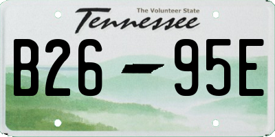 TN license plate B2695E