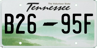 TN license plate B2695F