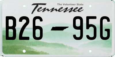TN license plate B2695G