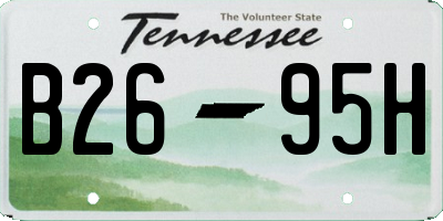 TN license plate B2695H