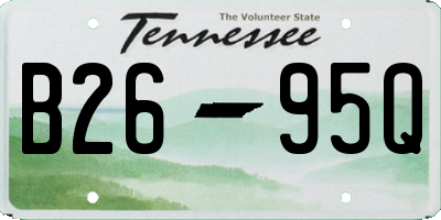 TN license plate B2695Q