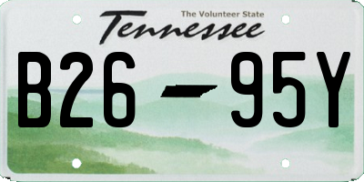 TN license plate B2695Y