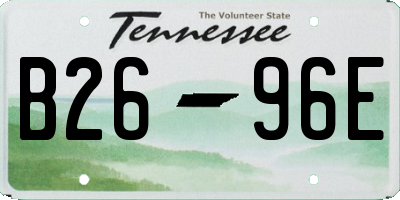 TN license plate B2696E