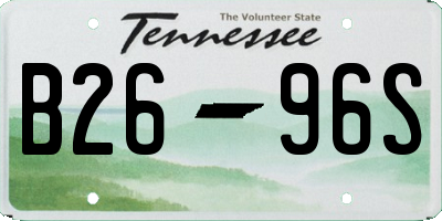 TN license plate B2696S