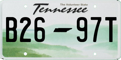 TN license plate B2697T