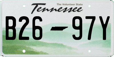 TN license plate B2697Y