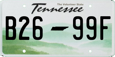TN license plate B2699F