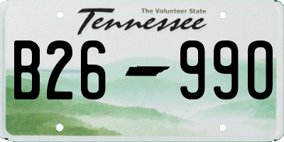 TN license plate B2699O