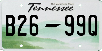 TN license plate B2699Q