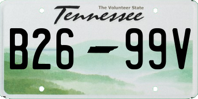 TN license plate B2699V