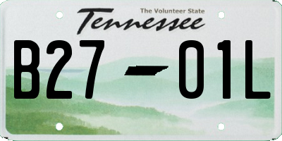 TN license plate B2701L