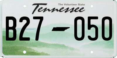 TN license plate B2705O