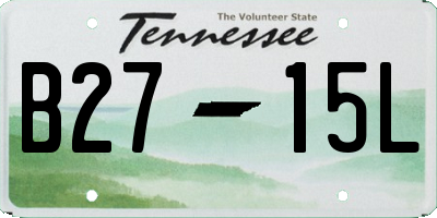 TN license plate B2715L