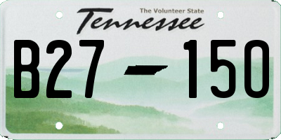 TN license plate B2715O